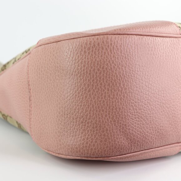 *NEW* Gucci GG Monogram Large Margaux Hobo Beige Soft Pink - Picture 10 of 16